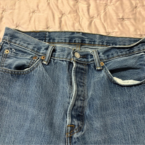 Levi's 501s Men's Blue Jeans size 31W 32L - Picture 7 of 8